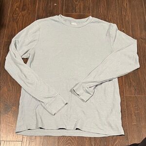 Old Navy Light Blue Long-Sleeve Thermal Crew Shirt